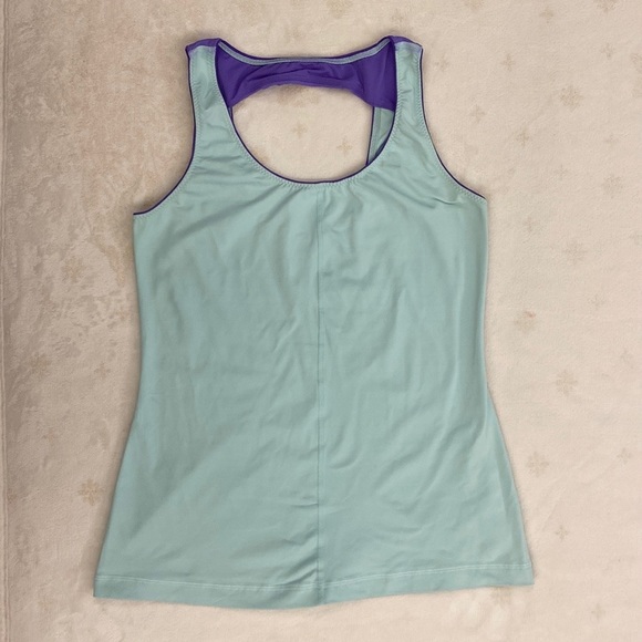 Lululemon Tank Top Ice Blue & Power Purple Size 10 - Picture 1 of 5